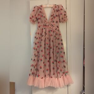 Lirika Matoshi Pink Floral Dress